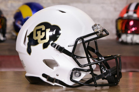 Colorado Buffaloes Speed Replica Football Helmet Matte White