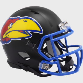 Kansas Jayhawks Riddell Speed BLACK Mini Helmet