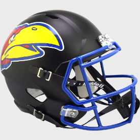 Kansas Jayhawks Speed Replica Full Size Football Helmet Black