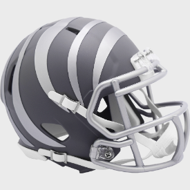 Cincinnati Bengals SLATE Mini Speed Football Helmet