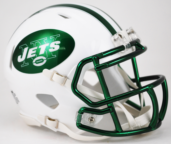 best rated football helmets 2018 NEW YORK JETS SPEED CHROME 2018 MINI HELMET – SPORTSCRACK