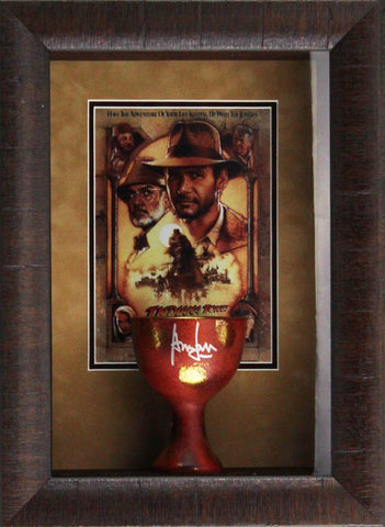 Harrison Ford Signed Indiana Jones Holy Grail in Framed Shadow Box