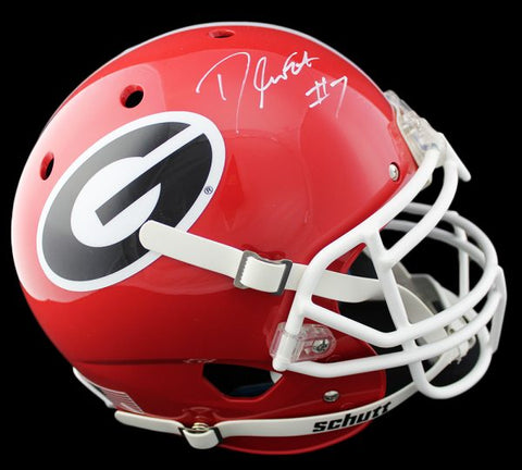 D’Andre Swift Signed Georgia Bulldogs Schutt Authentic NCAA Helmet