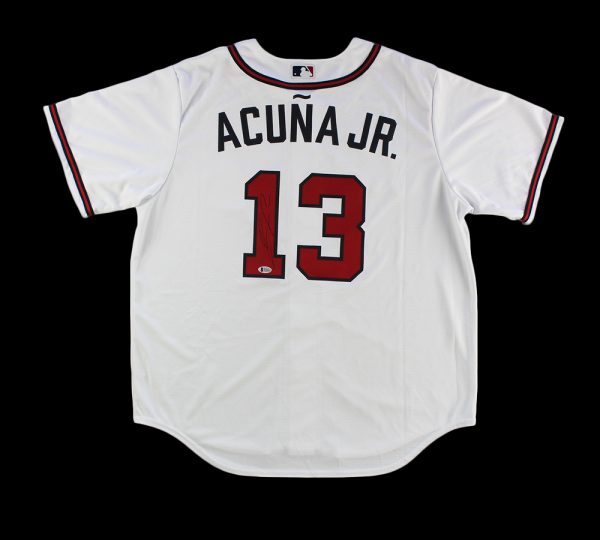 Ronald Acuna Jr. Signed Atlanta Braves Nike White MLB Jersey