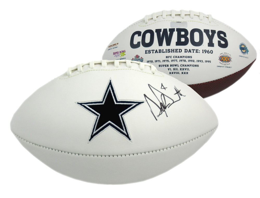 Dak prescott hotsell signed football