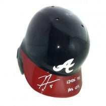 Freddie Freeman Autographed/Signed Atlanta Braves Rawlings Batting Helmet With Livin' The Hug Life Inscription