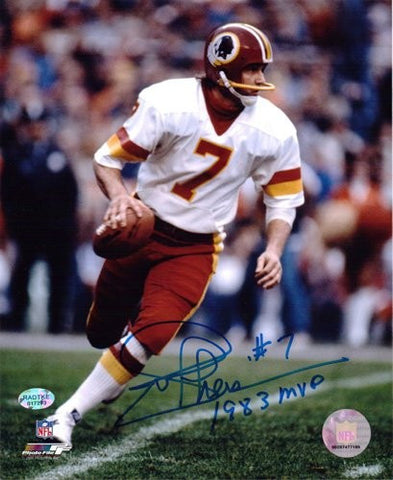 Joe Theismann Autographed/Signed Washington Redskins 8x10 NFL Photo 1983 MVP