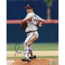 Greg Maddux Autographed/Signed Atlanta Braves 8x10 MLB Photo Road Jersey -From The Stretch