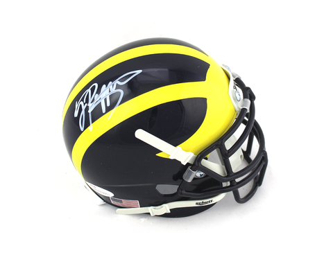 Jabrill Peppers Signed Michigan Wolverines Schutt Mini Helmet