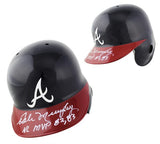 Dale Murphy Signed Atlanta Braves Rawlings Current Authentic MLB Batting Helmet with “NL MVP 82, 83” Inscription