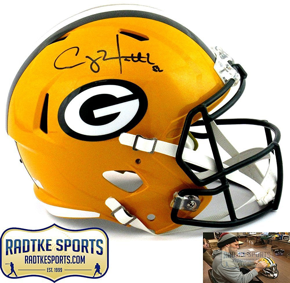 clay football helmet Clay Matthews Autographed/Signed Green Bay Packers Riddell Full Size R – SPORTSCRACK