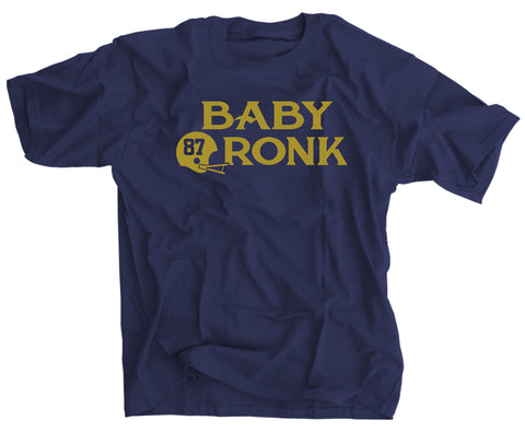 Baby Gronk 87 Blue Gold Football Shirt - Michael Mayer - SportsCrack