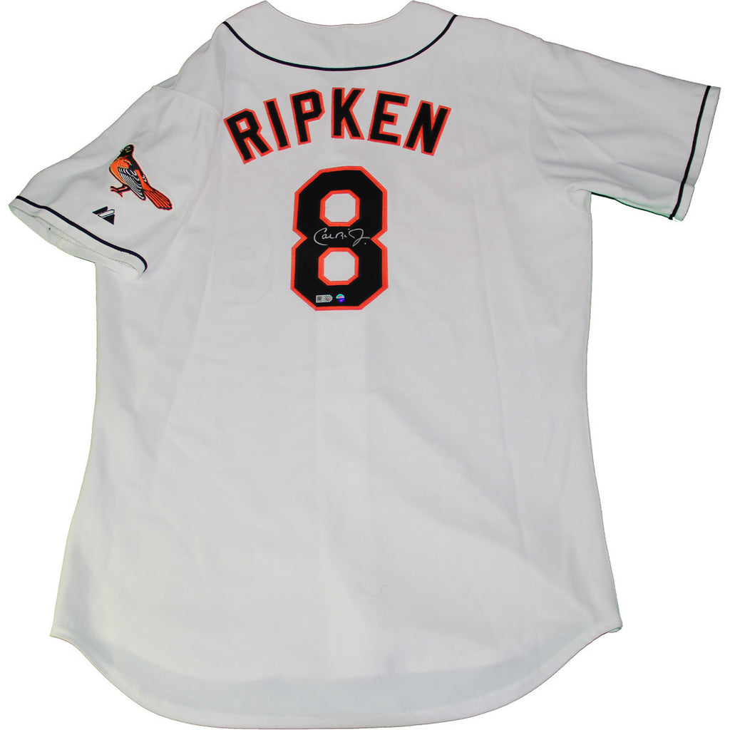 CAL RIPKEN JR. SIGNED WHITE AUTHENTIC ORIOLES JERSEY (MLB AUTH