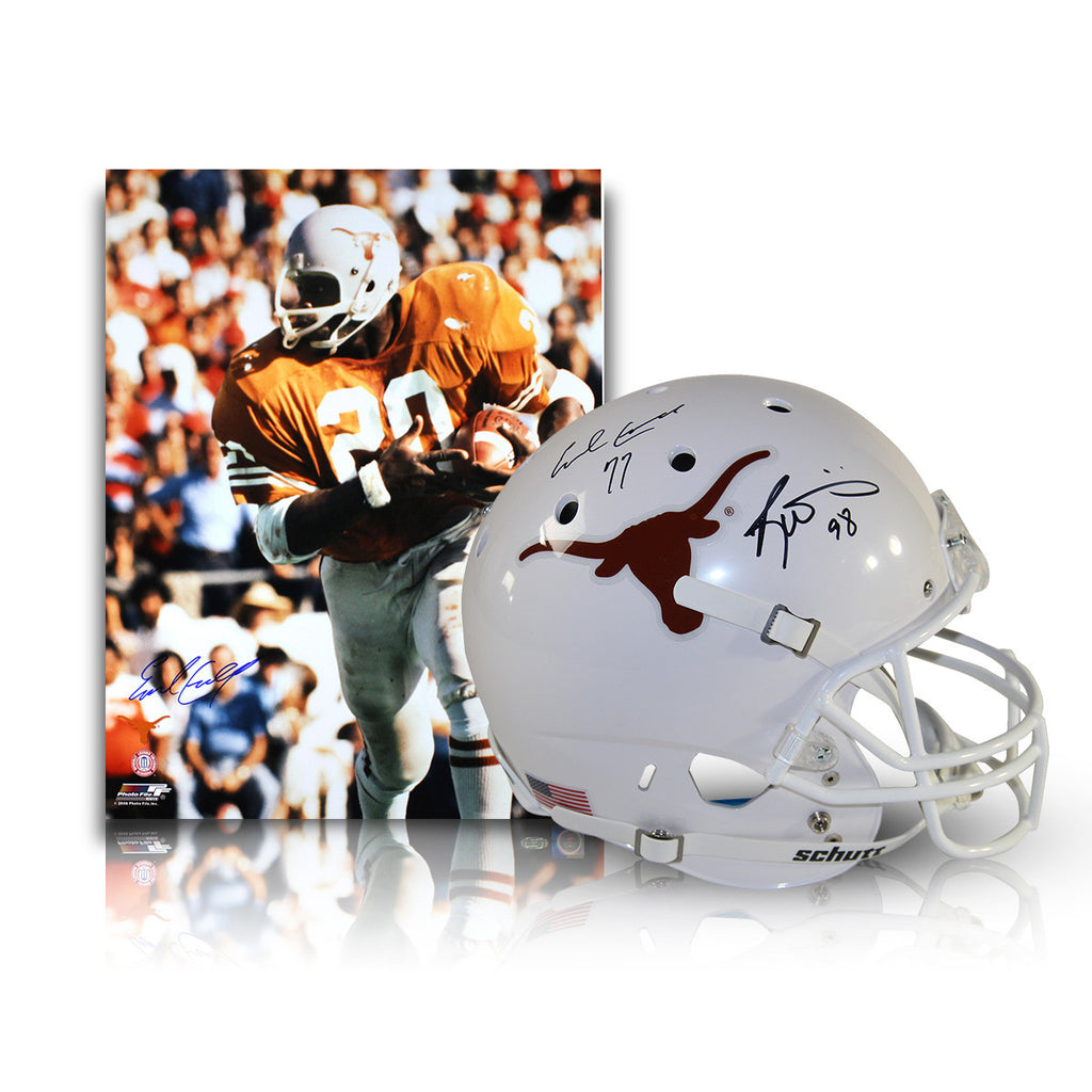 Earl Campbell & Ricky Williams Dual Signed Texas Longhorns Full Size R – SPORTSCRACK