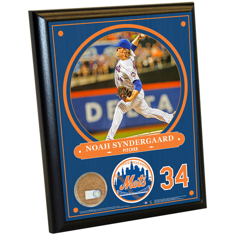 New York Mets Noah Syndergaard 8x10 Plaque with Game Used Dirt from Citi Field - Memorabilia - SPORTSCRACK
