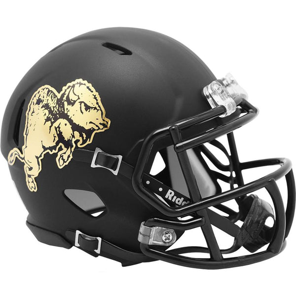 Colorado Buffaloes 2019 Chrome Logo Riddell Speed Black Mini Helmet