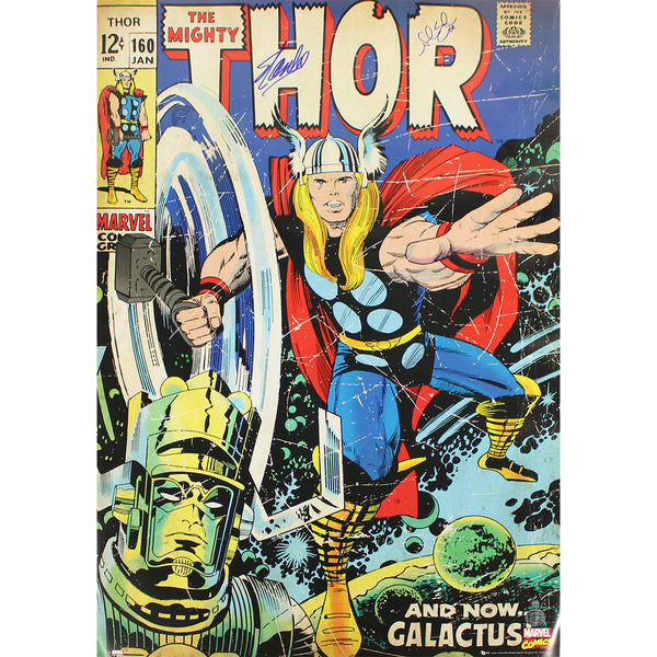Stan Lee & Noah Syndergaard Dual Signed Thor 24x36 Poster (Stan Lee & SSM Auth) - Memorabilia - SPORTSCRACK