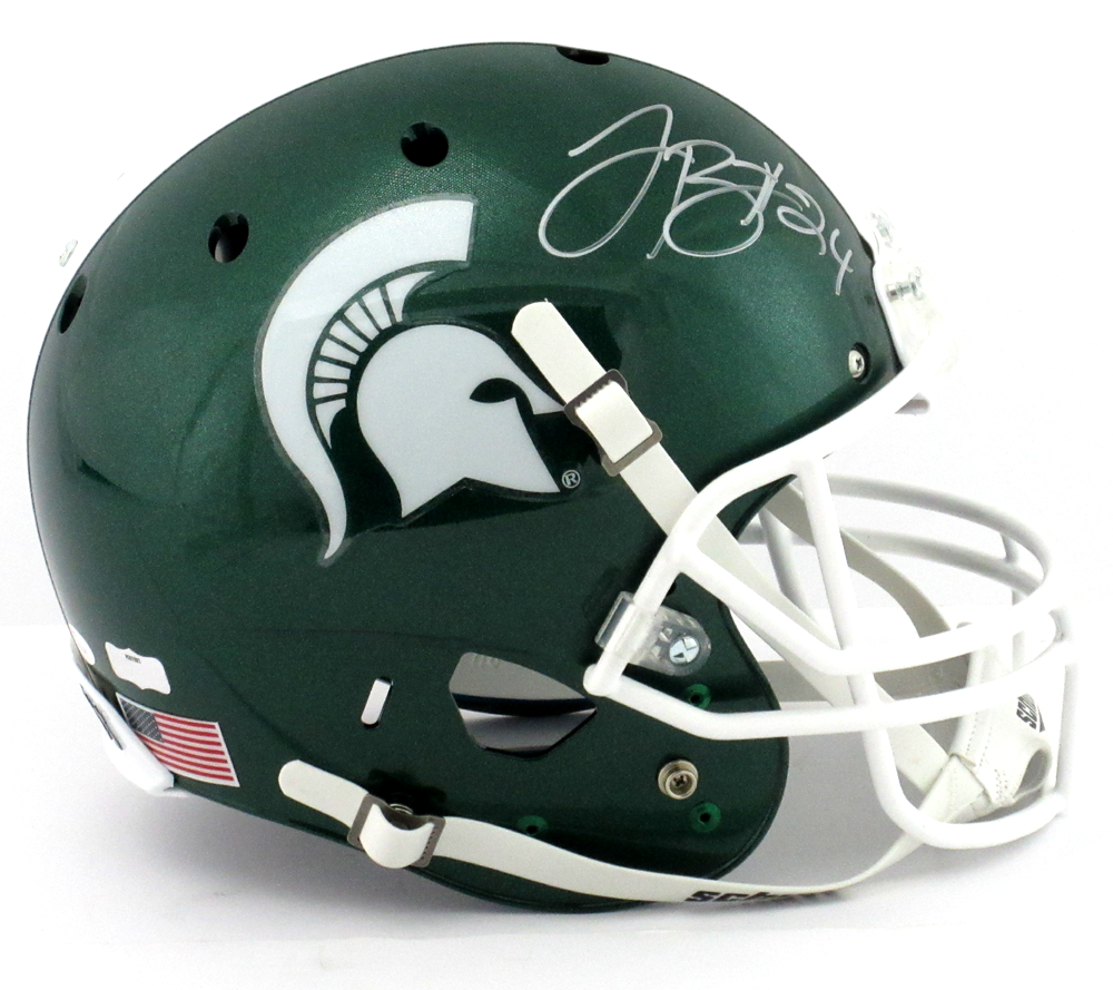 bell football helmet LeVeon Bell Signed Michigan State Spartans Schutt XP Full Size NCAA He – SPORTSCRACK