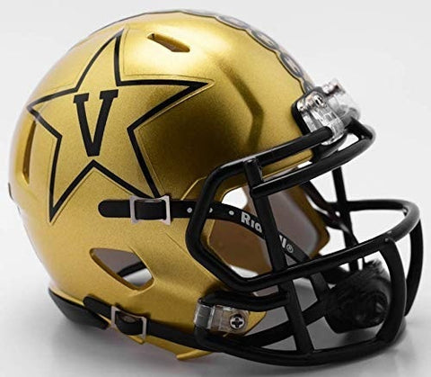Vanderbilt Commodores NCAA Revolution New 2018 GOLD SPEED Mini Helmet