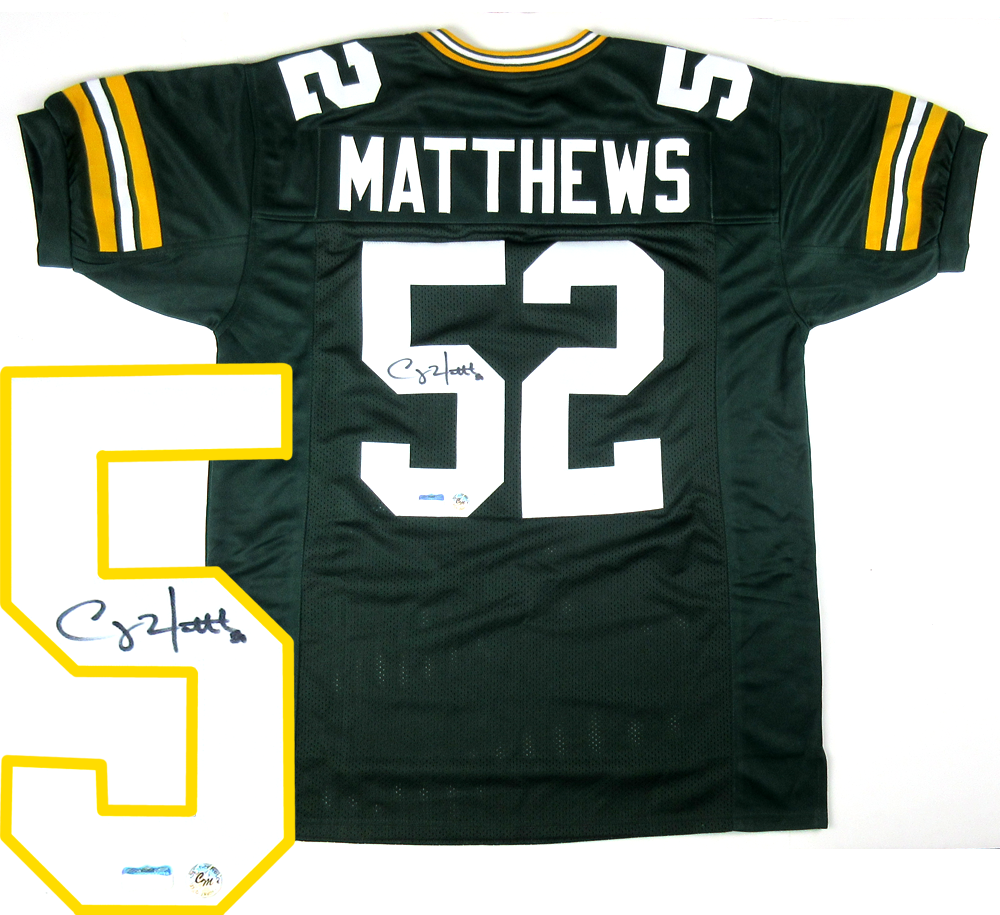 signed clay matthews jersey
