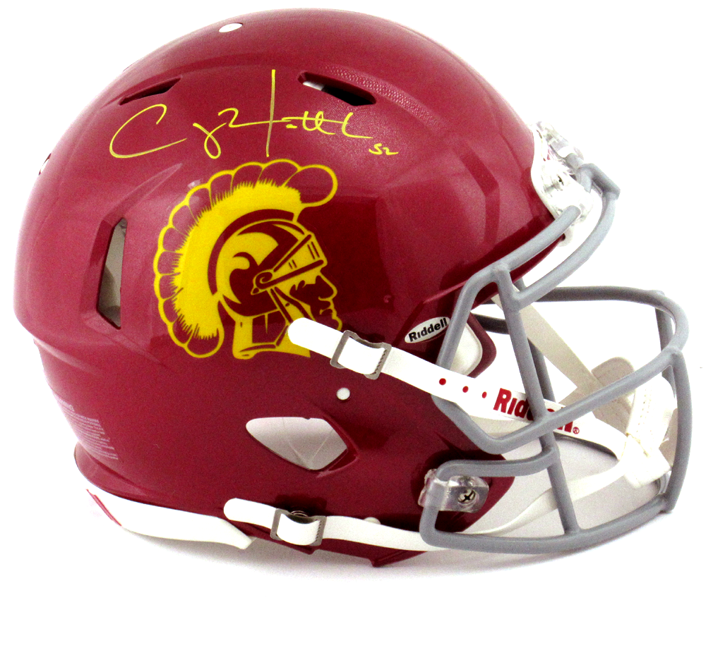 Clay Matthews Signed USC Trojans Riddell Authentic Revolution Speed NCAA Helmet