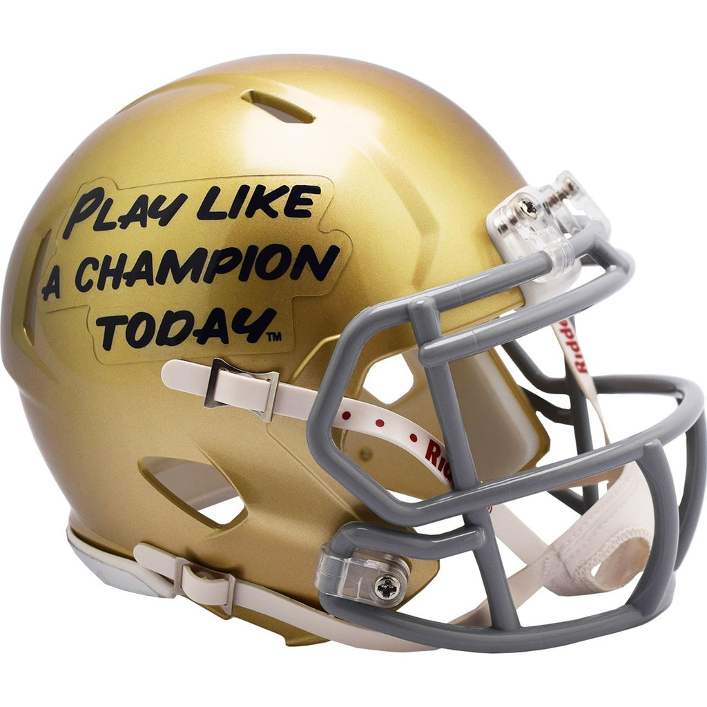 fighting irish football helmets Notre Dame Fighting Irish NCAA Mini Speed Football Helmet Play Like a – SPORTSCRACK