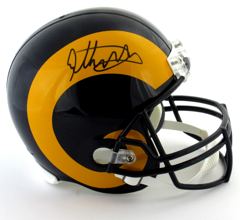 Todd Gurley Signed Los Angeles Rams Riddell Full Size Throwback NFL Helmet - Memorabilia - SPORTSCRACK