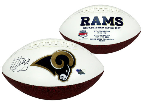 Todd Gurley Signed Los Angeles Rams Embroidered NFL Logo Football - Memorabilia - SPORTSCRACK