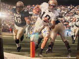 Brady Quinn Autographed Notre Dame Rushing TD 16x20 Photo