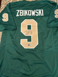 Tommy Zbikowski signed Notre Dame Green Custom Jersey