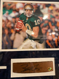 Brady Quinn Autographed Notre Dame Bench Slab Collage