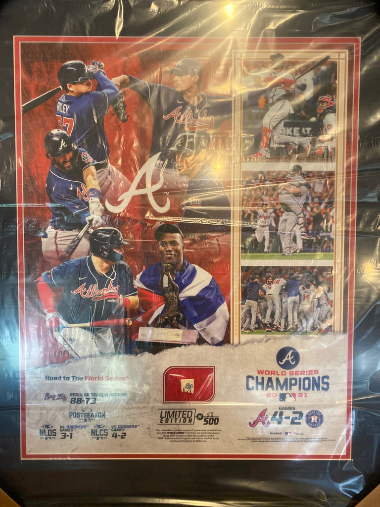 Lids Atlanta Braves Fanatics Authentic 2021 MLB World Series Champions  Framed Logo Jersey Display Case