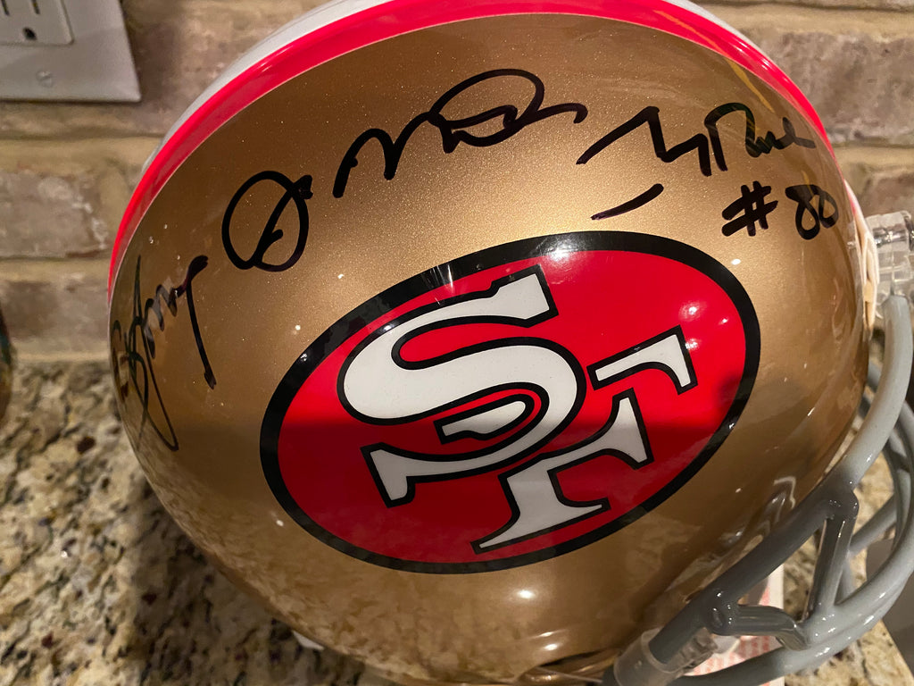 Joe Montana, Jerry Rice, & Steve Young Autographed/Signed San