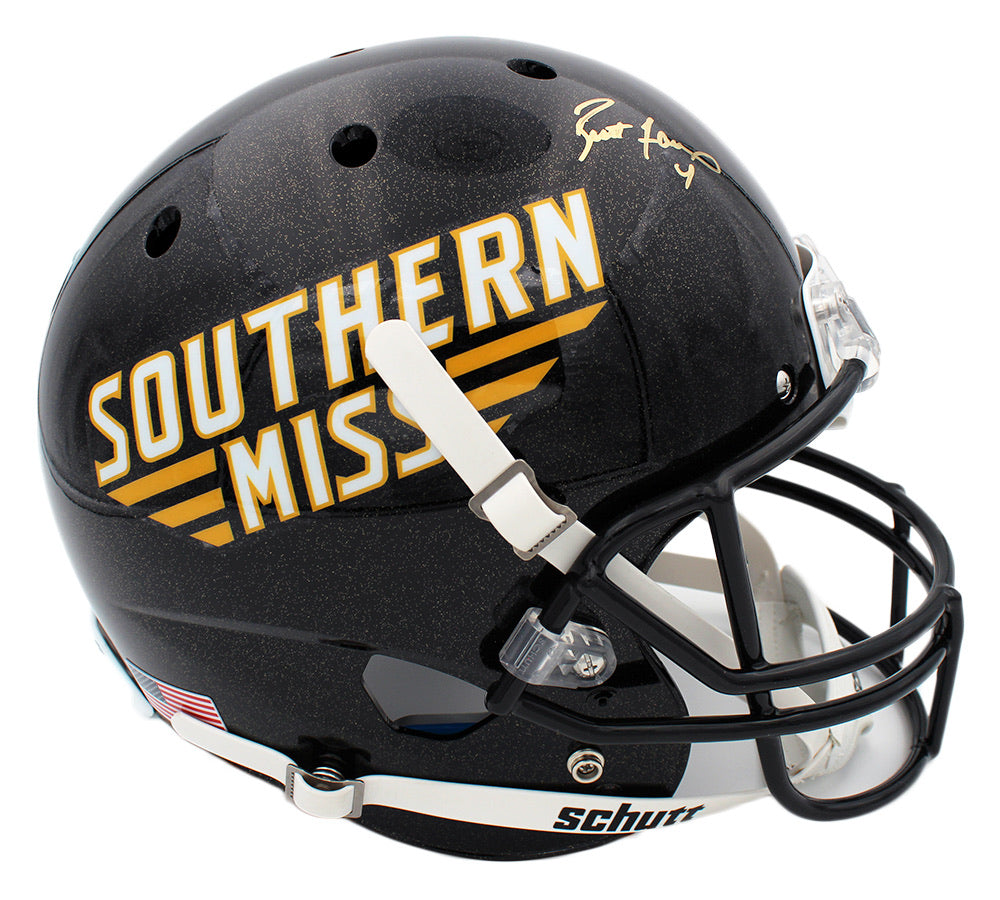 Brett Favre Signed Southern Mississippi Golden Eagles Schutt Full Size NCAA Helmet Brett Favre Signed Southern Mississippi Golden Eagles Schutt Full Size NCAA Helmet