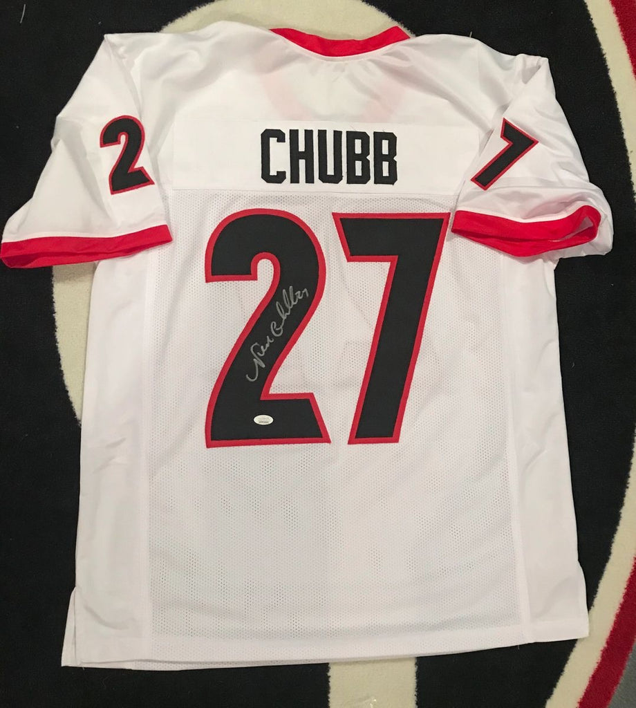 thumbnail image 2 of Pro Style Jersey Nick Chubb Autographed Cleveland Browns – Size XL, Brown, With Beckett (BAS) COA Pro Style Baseball Tournaments 2 of 11