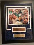 Brady Quinn Autographed Notre Dame Bench Slab Collage