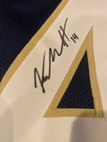 Kyle Hamilton Autographed Notre Dame Blue Jersey
