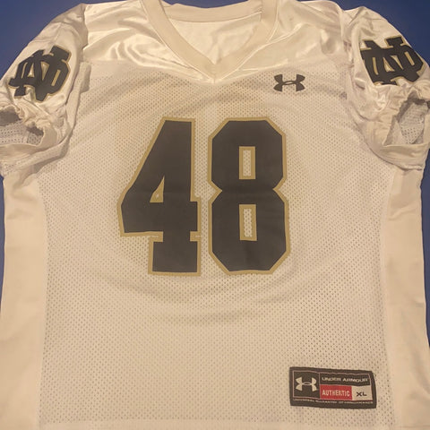 Greer Martini Notre Dame 2015 Football Practice Worn Under Armour Jersey #48
