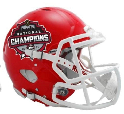 Georgia Bulldogs 2021 National Champions Riddell Speed Authentic Helmet