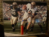 Brady Quinn Autographed Notre Dame Rushing TD 16x20 Photo