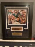 Brady Quinn Autographed Notre Dame Bench Slab Collage