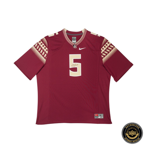 Jameis Winston Signed Florida State Seminoles Garnet Nike Replica Jersey