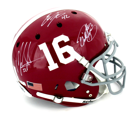 Mark Ingram, Eddie Lacy & Derrick Henry Signed Alabama Crimson Tide Schutt Authentic Helmet