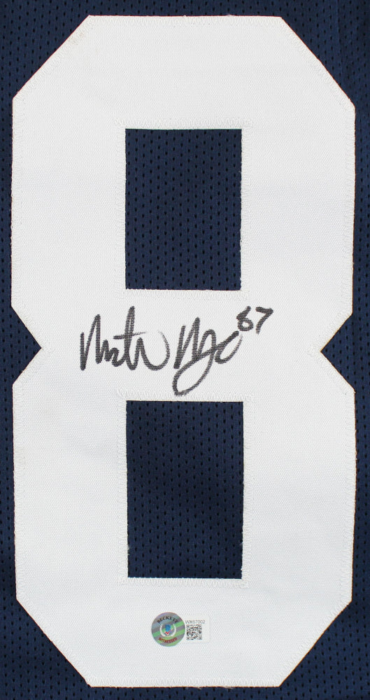 Michael Mayer Signed College Style Blue XL Jersey Play Like Champion BAS –  Denver Autographs