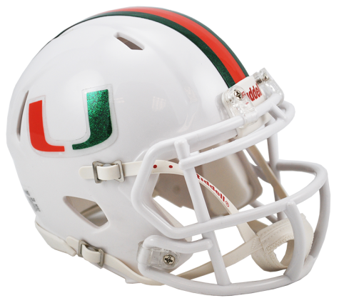 Miami Hurricanes Riddell Speed Mini Helmet