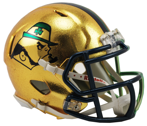 Notre Dame 2015 Shamrock Series Boston HYDROFX Riddell Speed Mini Helmet - Helmet - SPORTSCRACK