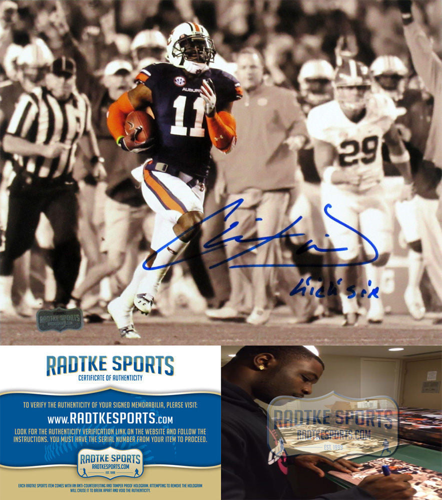 Auburn Football Chris Davis Kick Six SEC Champions Autograph Promo Print -  Photoboard 16x20