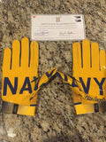 Navy Midshipmen Blue Angels Under Armour Football Gloves