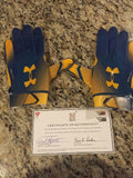 Navy Midshipmen Blue Angels Under Armour Football Gloves