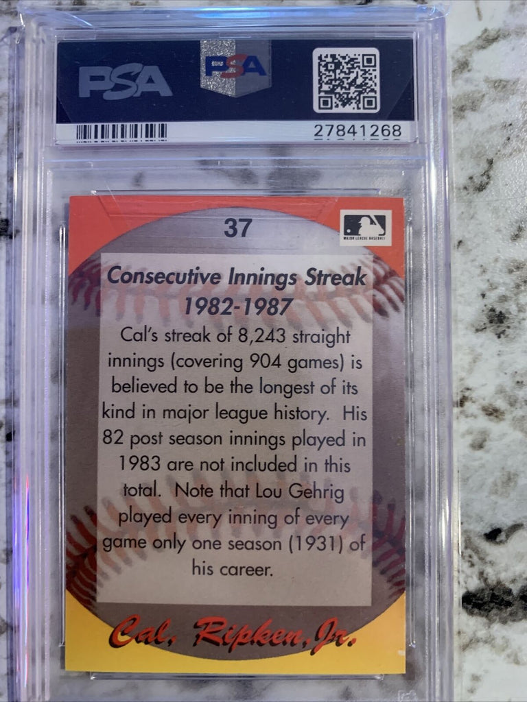cal ripken jr. graded baseball cards Cal Ripken Jr Autograph 1995 Star Baseball Card PSA DNA – SPORTSCRACK